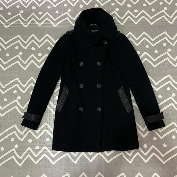 Mackage wool leather jacket coat - Picture 1 of 7